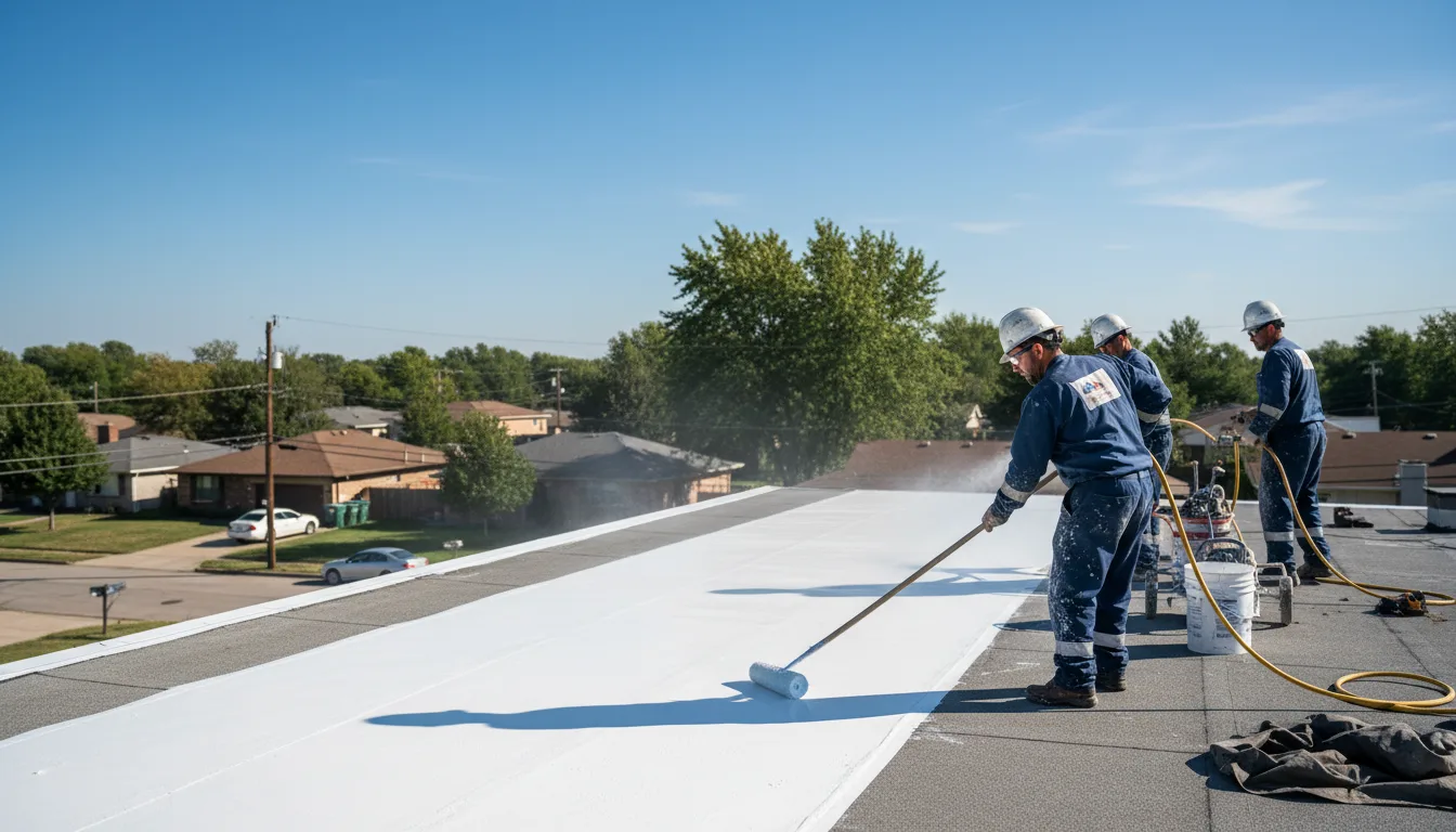 Commercial roof coating in Temple, OK near me